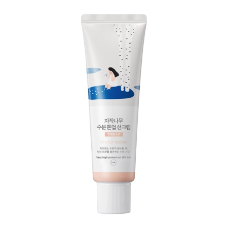 Round Lab - Birch Moisture Tone-Up Sunscreen - Tonujący Krem Przeciwsłoneczny - 50ml
