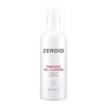 ZEROID - Pimprove Gel Cleanser - Oczyszczający Żel do Twarzy z Kwasem Salicylowym - 180ml