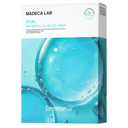 Centellian24 - Hyal Waterfull Glow Gel Mask - Zestaw Nawilżających Masek Żelowych do Twarzy - 5x22ml