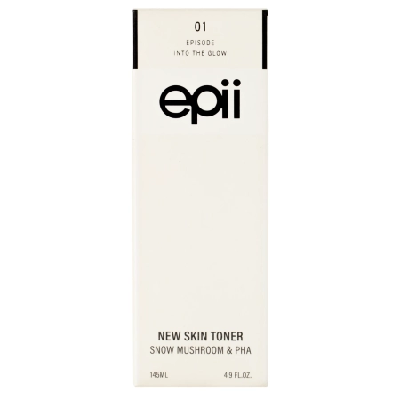 Epii - New Skin Toner Snow Mushroom & PHA - Nawilżająco-Złuszczający Tonik do Twarzy - 145ml