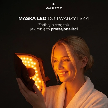 Garett Beauty - Skin Ritual Face&Neck - Maska LED do Twarzy i Szyi - Brown