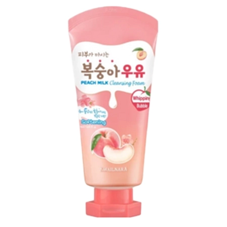 Kwailnara - Peach Milk Cleansing Foam - Oczyszczająca Pianka do Mycia Twarzy - Brzoskwinia - 120g