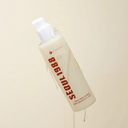 K-SECRET - SEOUL 1988 Essence : Snail Mucin 97% + Rice - Łagodząca Esencja z Filtratem ze Śluzu Ślimaka i Ryżem - 100ml