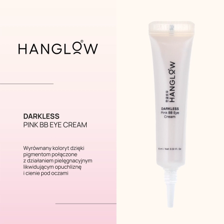 HanGlow - Darkless - Pink BB Eye Cream - Krem - Korektor Pod Oczy - 15ml - OUTLET