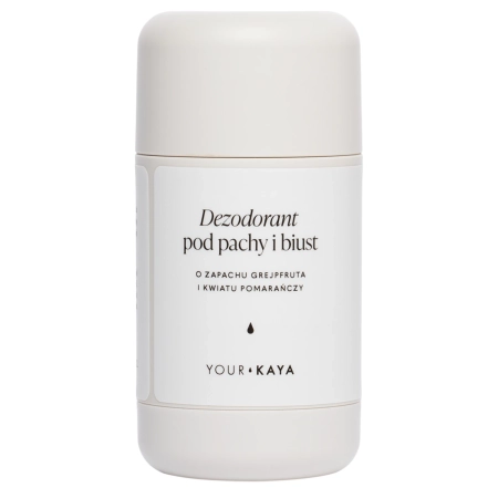 Your Kaya - Dezodorant pod Pachy i Biust - Rześki Grejpfrut i Kwiat Pomarańczy - 35g