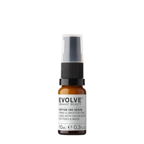 Evolve Organic Beauty - Peptide 360 Serum - Naturalne Serum do Twarzy z Peptydami Sacha Inchi i Olejem Cacay - 10ml