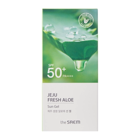 The SAEM - Jeju Fresh Aloe Sun Gel - SPF50+ PA++++ - Ochronny Krem do Twarzy z Aloesem - 50g - OUTLET