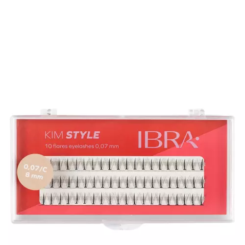 Ibra Makeup - Kępki Rzęs Kim Style C 0,07 - 8mm - 60szt