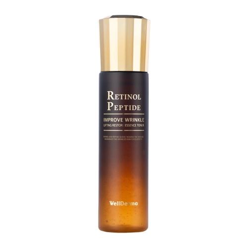 WellDerma - Retinol Peptide Lifting Restore Essence Toner - Ujędrniający Tonik-Esencja do Twarzy - 150ml