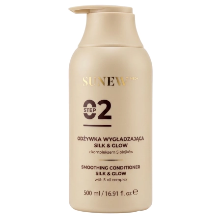 SunewMed+ - Silk&Glow Smoothing Conditioner - Odżywka Wygładzająca z Kompleksem 5-ciu Olejów - 500ml