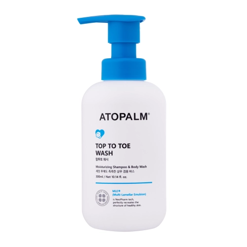 Atopalm - Top to Toe Wash - Łagodny Żel Do Mycia Ciała i Włosów - 300ml