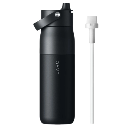 LARQ - Bottle Swig Top - Butelka Termiczna ze Słomką - Obsidian Black - 680ml 