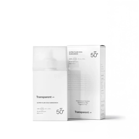 Transparent Lab - Ultra Fluid Cica Sunscreen - Hybrydowy Krem SPF50+ - 100ml