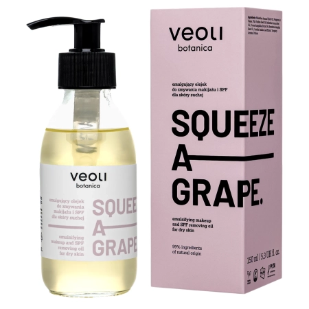 Veoli Botanica - Emulgujący Oejek do Zmywania Makijażu i SPF dla Skóry Suchej - 150ml