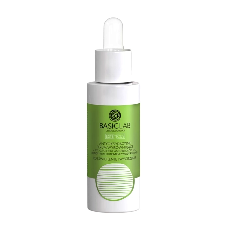 BasicLab - Esteticus - Rozświetlenie i Wyciszenie - Antyoksydacyjne Serum Wyrównujące z Witaminą C 15% - 30ml