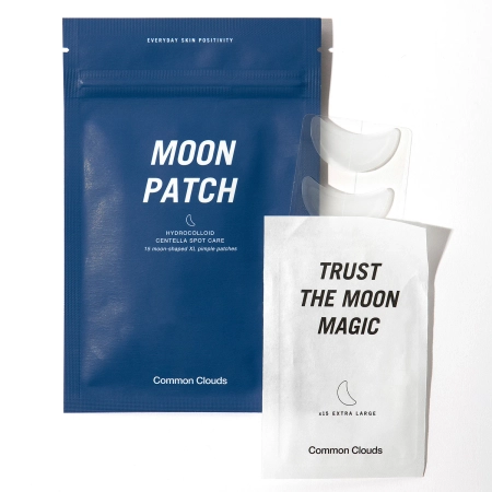 Common Clouds - Moon Patch Hydrocolloid Centella Spot Care - Duże Pasterki na Niedoskonałości - 15szt
