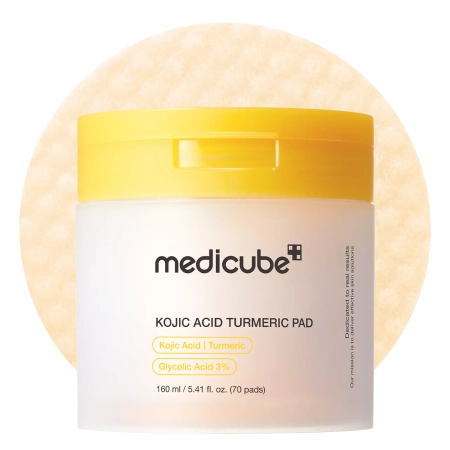 Medicube - Kojic Acid Turmeric Pad - Płatki z Kwasem Kojowym - 160ml/70szt