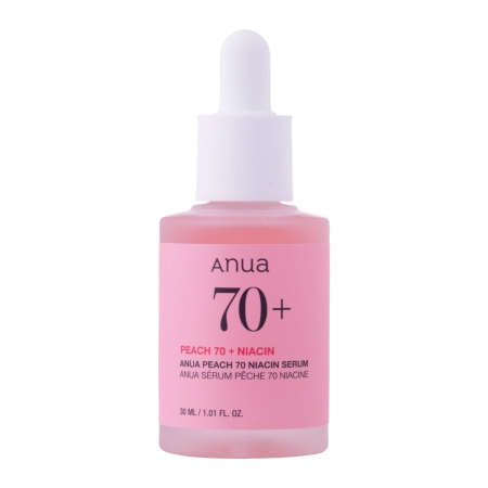 Anua - Peach 70 Niacin Serum - Serum Rozjaśniające z 70% Wodą Brzoskwiniową - 30ml