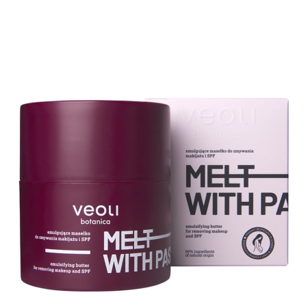 Veoli Botanica - Melt With Passion - Emulgujące Masełko do Zmywania Makijażu i SPF - 40g