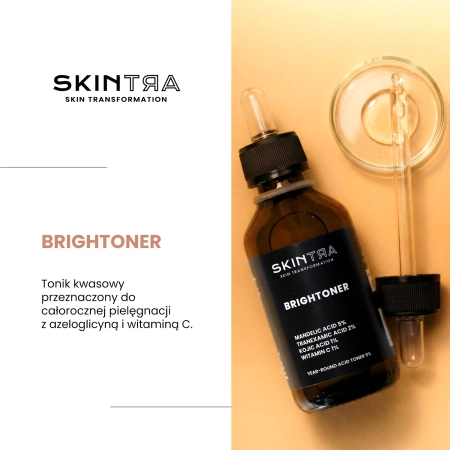 SkinTra - Brightoner - Całoroczny Tonik Kwasowy 9% - 100ml