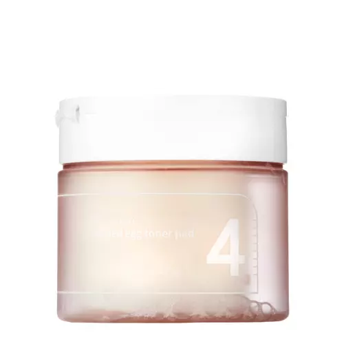 Numbuzin - No.4 - Pore Zero Peeled Egg Toner Pad - Tonujące Płatki do Twarzy - 190ml/70szt.