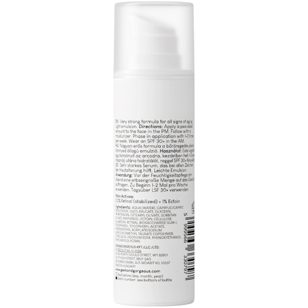 Geek & Gorgeous - A-Game 20 - Przeciwzmarszczkowe Serum z Retinalem 0,2% i Ektoiną - 30ml