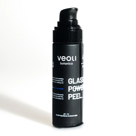 Veoli Botanica - Glass Skin Power Peel - Nawilżająco - Rozświetlający Żelowy Peeling do Twarzy - 30ml