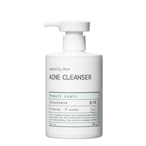 Logically, Skin - Acne Cleanser - Żel do Mycia Twarzy i Ciała z Kwasem Salicylowym - 300ml OUTLET