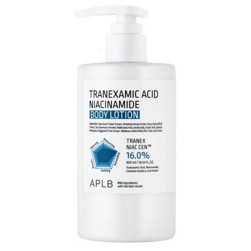 APLB - Tranexamic Acid Niacinamide Body Lotion - Nawilżające Mleczko do Ciała z Kwasem Traneksamowym i Niacynamidem - 300ml
