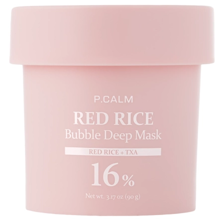 P.Calm - Red Rice Bubble Deep Mask - Kojąco-Oczyszczająca Maska Bąbelkowa - 90g