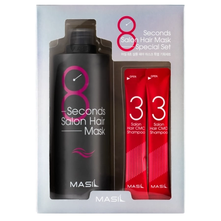 Masil - 8 Seconds Salon Hair Mask Set - Zestaw do Pielęgnacji Włosów: Szampon i Maska - 350ml