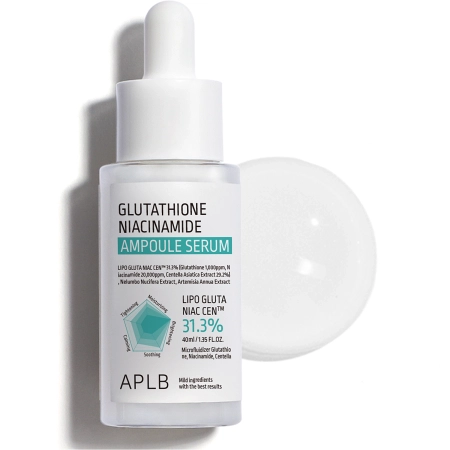 APLB - Glutathione Niacinamide Ampoule Serum - Rozjaśniające Serum do Twarzy - 40ml