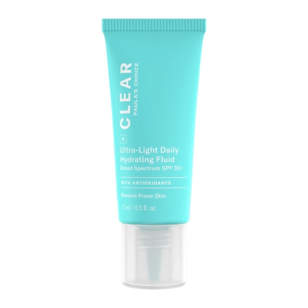 Paula's Choice - Clear - Ultra-Light Daily Hydrating Fluid SPF30+ - Nawilżająca Emulsja Przeciwsłoneczna - 15ml