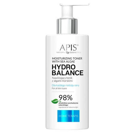 Apis - Professional - Hydro Balance - Moisturizing Toner with Sea Algae - Nawilżający Tonik z Algami Morskimi - 500ml