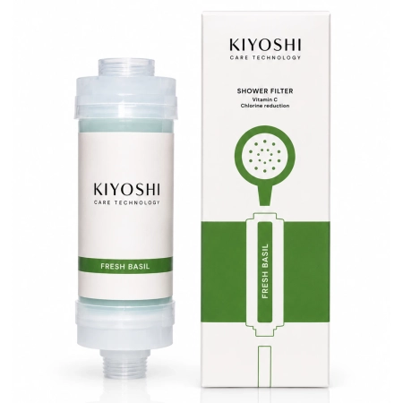 Kiyoshi - Shower Filter - Filtr Prysznicowy z Witaminą C - Fresh Basil - 1szt