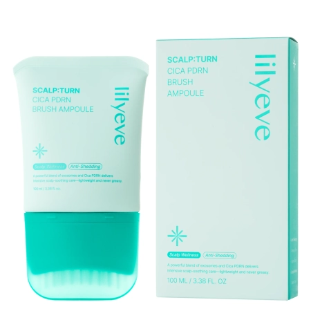 lilyeve - Scalp:Turn Cica PDRN Brush Ampoule - Przeciwłupieżowa Ampułka do Skóry Głowy - 100ml