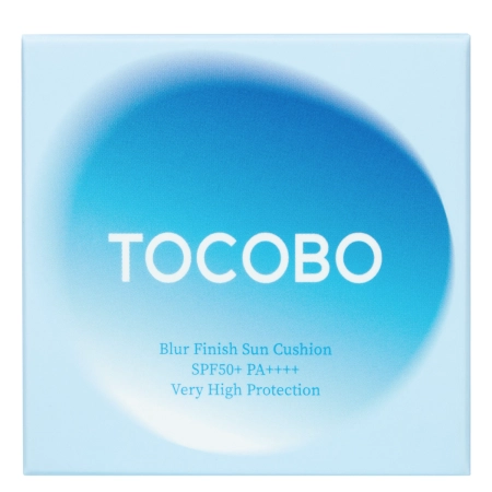 Tocobo - Blur Finish Mini Sun Cushion - Krem z Filtrem w Poduszce - 01 Cotton Blue - 5g