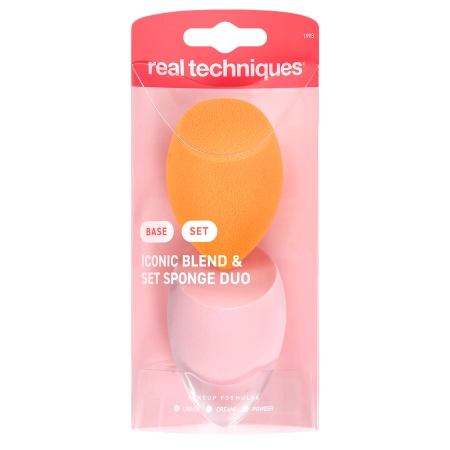 Real Techniques - Miracle Complexion Sponge & Miracle Powder Sponge - Gąbka do Makijażu + Gąbka do Pudru 