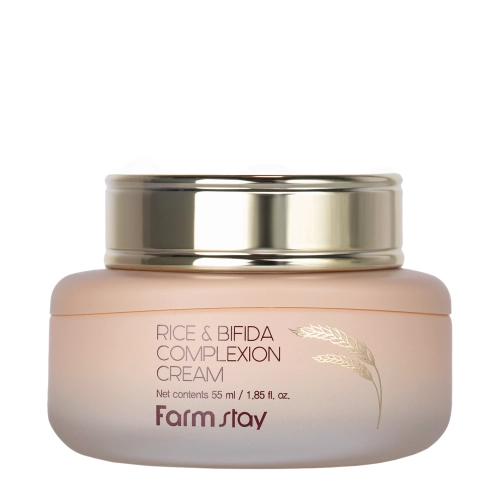 Farmstay - Rice & Bifida Complexion Cream - Nawilżający Krem do Twarzy - 55ml