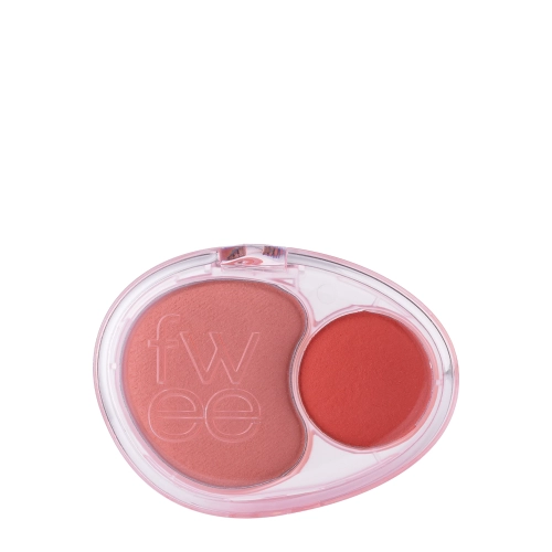 Fwee - Mellow Dual Blusher - Podwójny Róż do Policzków - CR02 Baby Smile - 7,2g