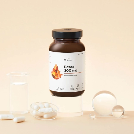 Aura Herbals - Cytrynian Potasu - Potas 300 mg - Kapsułki - 60szt