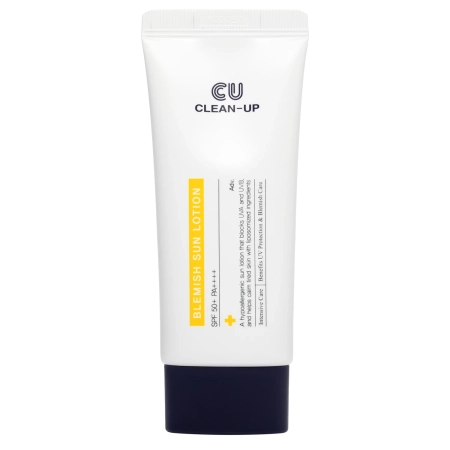 CUSKIN - Clean Up Blemish Sun Lotion SPF50+/PA++++ - Przeciwsłoneczny Krem do Twarzy - 60ml