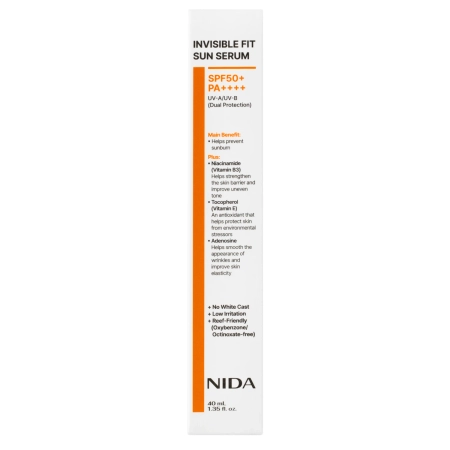 NIDA - Invisible Fit Sun Serum - Serum do Twarzy z Filtrem - 40ml