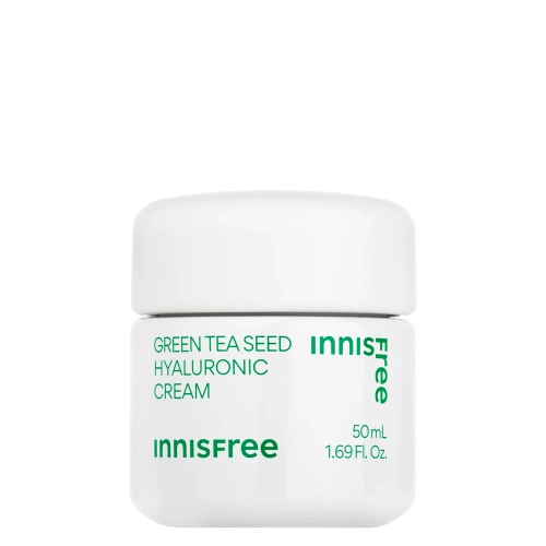 Innisfree - Green Tea Seed Hyaluronic Cream - Nawilżający Krem do Twarzy z Zieloną Herbatą i Kwasem Hialuronowym - 50ml