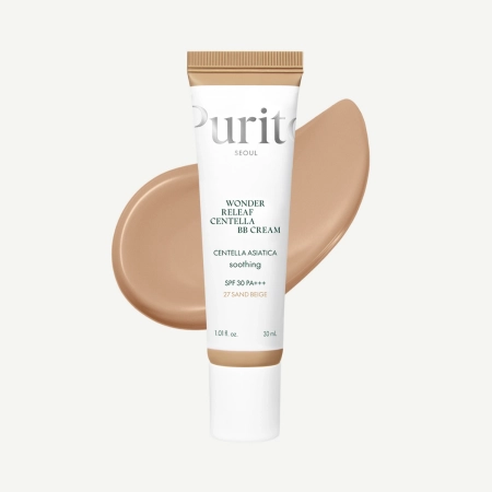 Purito Seoul - Wonder Releaf Centella BB Cream SPF30 PA+++ #27 Sand Beige - Krem BB z Wąkrotą Azjatycką - 30ml