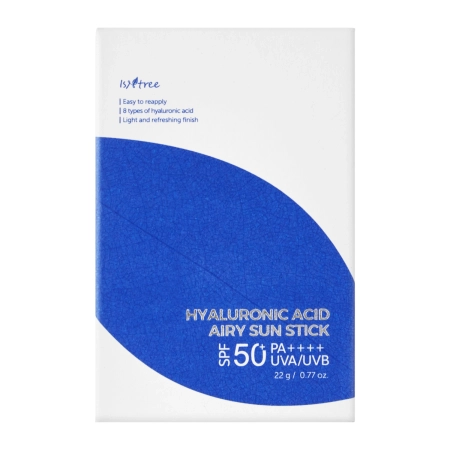 Isntree - Hyaluronic Acid Airy Sun Stick SPF 50+ PA ++++  - Krem Przeciwsłoneczny w Sztyfcie - 22g