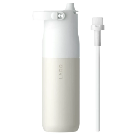 LARQ - Bottle Swig Top - Butelka Termiczna ze Słomką - Granite White - 680ml 