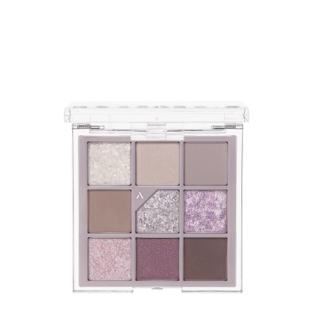 Unleashia - Glitterpedia Eye Palette - Paleta Wegańskich Cieni do Powiek - 4 All of Lavender Fog - 6,6g