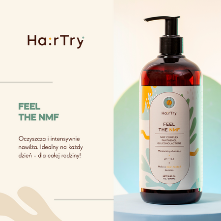 HairTry - Feel The NMF - Szampon Nawilżający - 500ml 