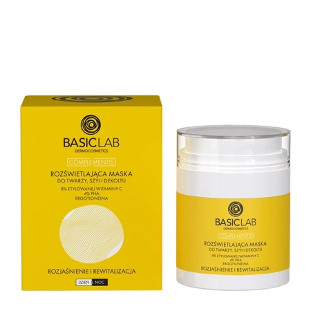 BasicLab - Complementis - Rozświetlająca Maska do Twarzy, Szyi i Dekoltu - 50ml